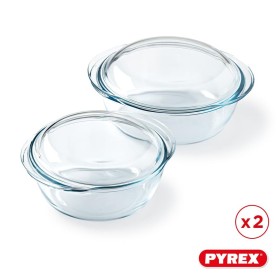 Saucepan Pyrex Transparent 25 x 20 x 27 cm 2 Units