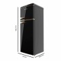 Cecotec fridge freezer black 215 L Bolero CoolMarket 2D Origin 2 doors E