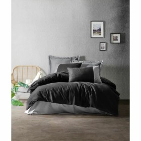 Duvet cover set Grey 220 x 240 cm