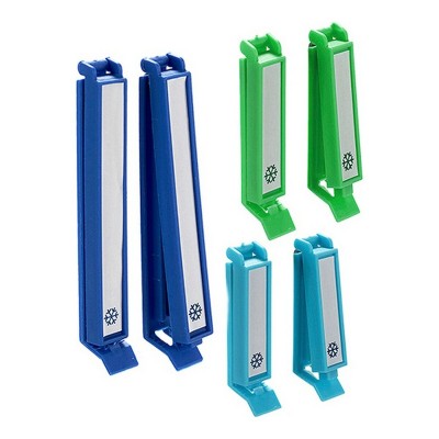 Pinces ferme-sacs Bleu Turquoise Vert Plastique