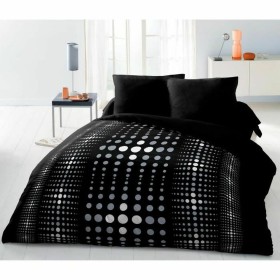 Duvet cover set HOME LINGE PASSION Steevy Black Grey Double bed 220 x 240 cm
