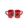 Set of Mugs Out of the Blue Red (2 Units)
