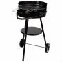 Roues de barbecue au charbon de bois Aktive Textilene 42 x 76,5 cm Noir