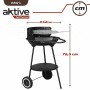 Roues de barbecue au charbon de bois Aktive Textilene 42 x 76,5 cm Noir