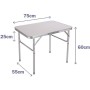 Sun-lounger Marbueno Black 190 x 27 x 58 cm