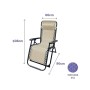 Chaise longue Marbueno 190 x 27 x 58 cm Beige