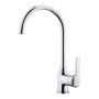 Mixer Tap Teka 5399512 Chrome Wood Metal Steel Plastic Circular