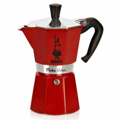 Italian Coffee Pot Bialetti 0004943/NP Red 6 Cups