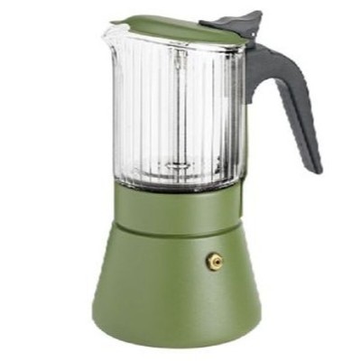 Italian Coffee Pot Inoxibar Clair Green 6 Cups