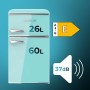 Cecotec Combined Fridge 86L Green Bolero CoolMarket 2D Origin Class E LED Retro