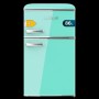 Cecotec Combined Fridge 86L Green Bolero CoolMarket 2D Origin Class E LED Retro