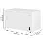 Congélateur Cecotec Bolero CoolMarket Chest 418P 418 L Blanc D