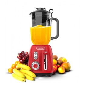 Cup Blender Cecotec Power Black Titanium RetroRed Red