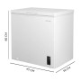 Congélateur coffre Cecotec Bolero CoolMarket Chest 198P 198L blanc classe E 38 dB