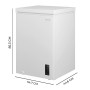 Cecotec Chest Freezer 99L Bolero CoolMarket 99P White E 38dB LED