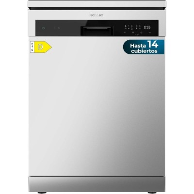 Cecotec Dishwasher Bolero Aguazero 6200 Inox D, 14 Place Settings, 6 Programs, Steel