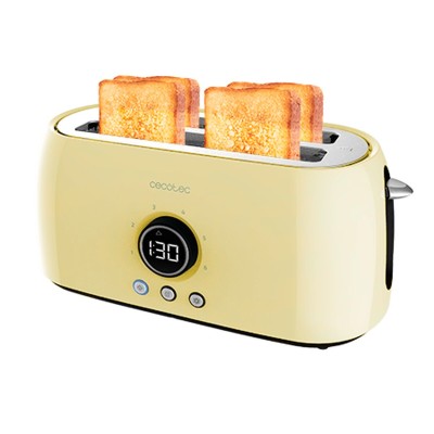 Toaster Cecotec ClassicToast 15000 Yellow Extra Double Yellow 1500 W 1250 W