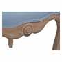 Bench DKD Home Decor Blue Polyester Wood Rubber wood 58 x 56 x 69 cm