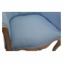 Banquette DKD Home Decor Bleu Polyester Bois Bois d'hévéa 58 x 56 x 69 cm