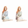Decorative Figure DKD Home Decor Lady Romantic 15 x 18 x 19,5 cm (2 Units) (2 Pieces)