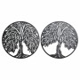 Wall Decoration DKD Home Decor Tree Metal (2 pcs) (40 x 1 x 40 cm)