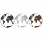 Wall Decoration DKD Home Decor Metal World Map (100 x 1 x 100 cm) (3 pcs)