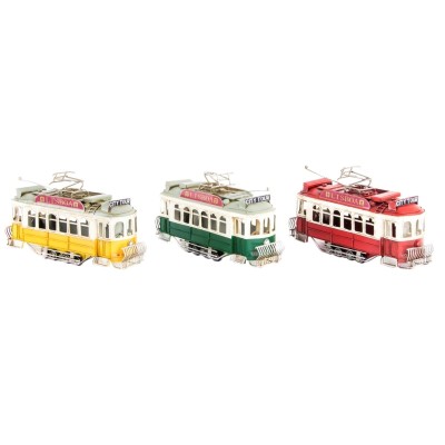 Figurine Décorative DKD Home Decor Train Vintage 27 x 8,5 x 15,5 cm (3 Unités)