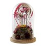 Decorative Figure DKD Home Decor Crystal Flowers MDF Wood (17 x 17 x 26 cm)