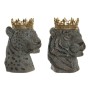 Figurine Décorative DKD Home Decor Gris Doré Colonial Animal 27,5 x 23,5 x 33 cm (2 Unités)