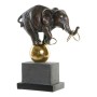Figurine Décorative DKD Home Decor Noir Doré Eléphant Moderne 31 x 13 x 41 cm