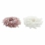 Couronne de Noël DKD Home Decor Mousse Plume (40 x 40 x 6 cm) (2 pcs)