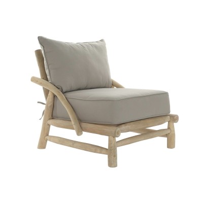 Chaise de jardin DKD Home Decor Naturel Gris clair 82 x 80 x 73 cm