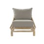 Garden sofa DKD Home Decor Natural Light grey 82 x 80 x 73 cm