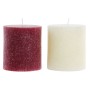 Candle DKD Home Decor Christmas (9 x 9 x 10 cm) (2 Units)