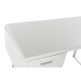 Desk DKD Home Decor White Silver Metal MDF Wood 120 x 55 x 76 cm