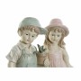 Decorative Figure DKD Home Decor Blue Pink Resin Children (18 x 15 x 41 cm) (2 pcs)