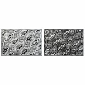 Tapis DKD Home Decor Blanc Noir Ethnique (2 Unités) (150 x 210 cm)
