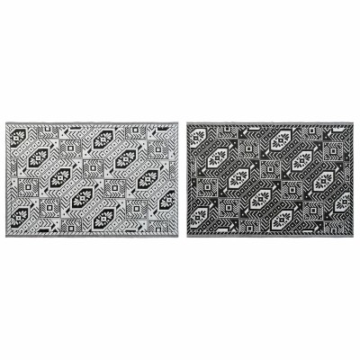 Tapis DKD Home Decor Blanc Noir Ethnique (2 Unités) (150 x 210 cm)