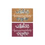 Paillasson DKD Home Decor Gris Rose Marron Caoutchouc Blanc 2 Unités Fibres de coco (60 x 40 x 1,5 cm)