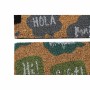 Doormat DKD Home Decor Black Grey Brown Rubber Mint 2 Units Coconut Fibre (60 x 40 x 1,5 cm)