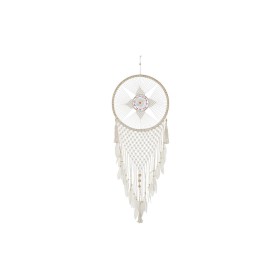 Dream Catcher DKD Home Decor White Multicolour Natural Feathers Boho 52 x 1 x 145 cm (1 Unit)