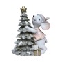 Décorations de Noël DKD Home Decor Souris Résine (10 x 6,5 x 11 cm) (2 Unités)