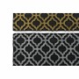 Paillasson DKD Home Decor Argenté Noir Doré Caoutchouc Arabe 2 Unités (75 x 45 x 0,5 cm)