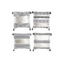 Cushion DKD Home Decor Black Golden Polyester Cotton Aluminium Arab (45 x 10 x 45 cm) (4 Units)