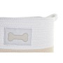 Basket set DKD Home Decor White Cream 43 x 30 x 23 cm 2 Pieces