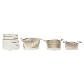 Basket set DKD Home Decor Seagrass Boho 36 x 36 x 34 cm