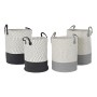 Basket set DKD Home Decor White Grey Light grey (2 Pieces) (2 Units)