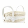 Panier DKD Home Decor Blanc Beige Fibre naturelle 33 x 16 x 19 cm