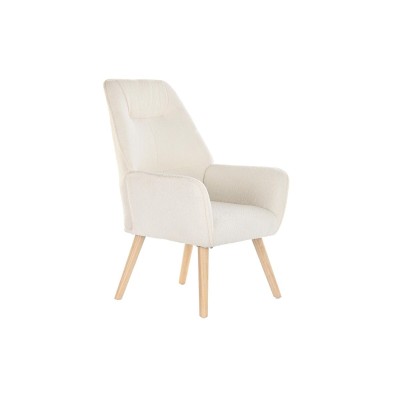 Fauteuil DKD Home Decor Crème Naturel 65 x 75 x 96 cm