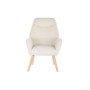 Armchair DKD Home Decor Cream Natural 65 x 75 x 96 cm